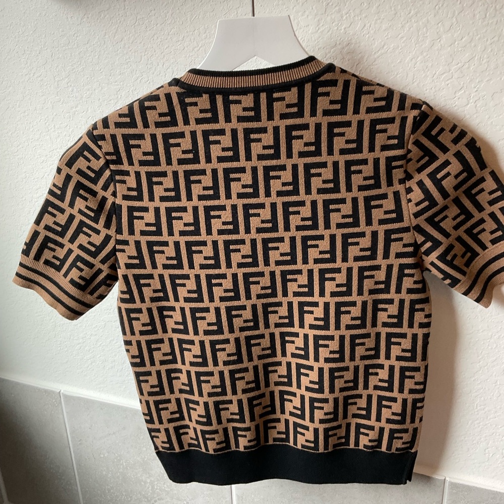 Fendi cardigan women’s small brown - Picture 2 of 7